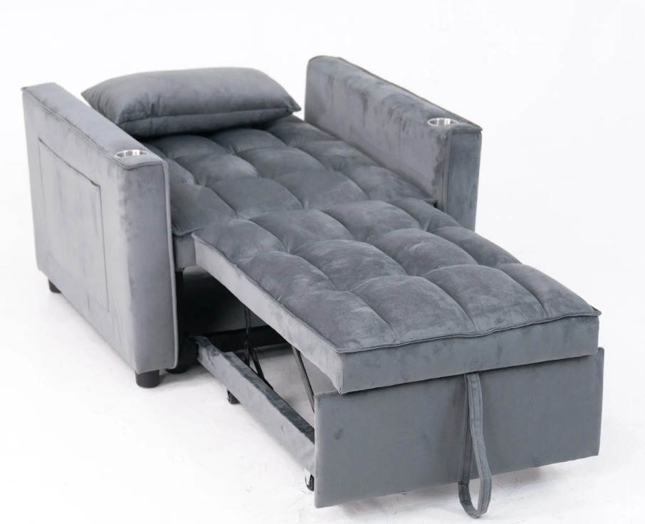HD-1114 Single Pull-Out Bed（Two-in-one furniture: Living room single sofa / Bedroom sofa bed）