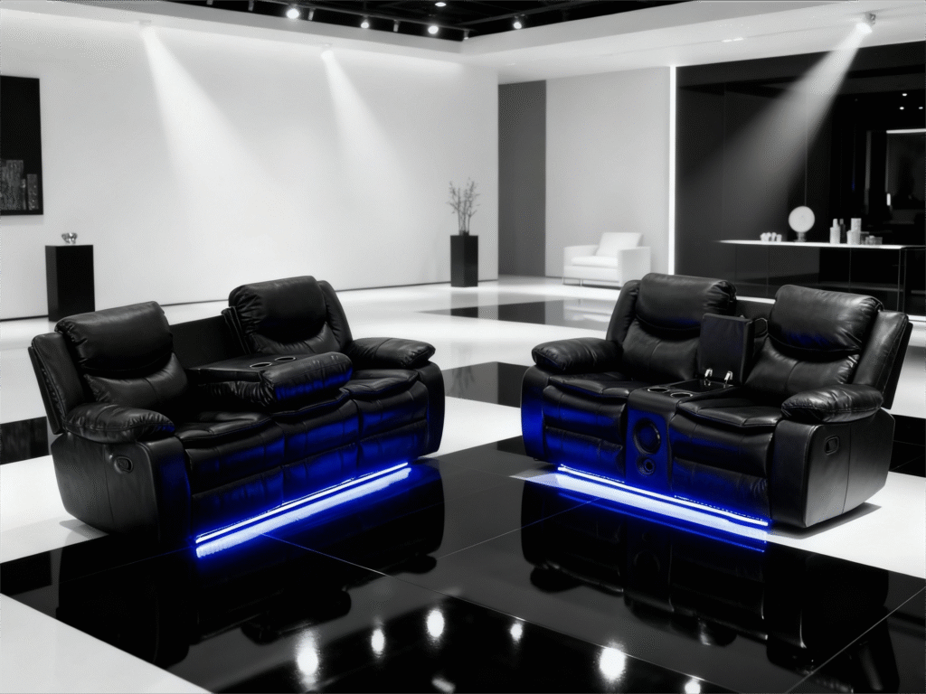 UHome Home Theater Recliner Sofa: What Makes This LED Leather Recliner the Best Choice for Modern Entertainment Rooms?