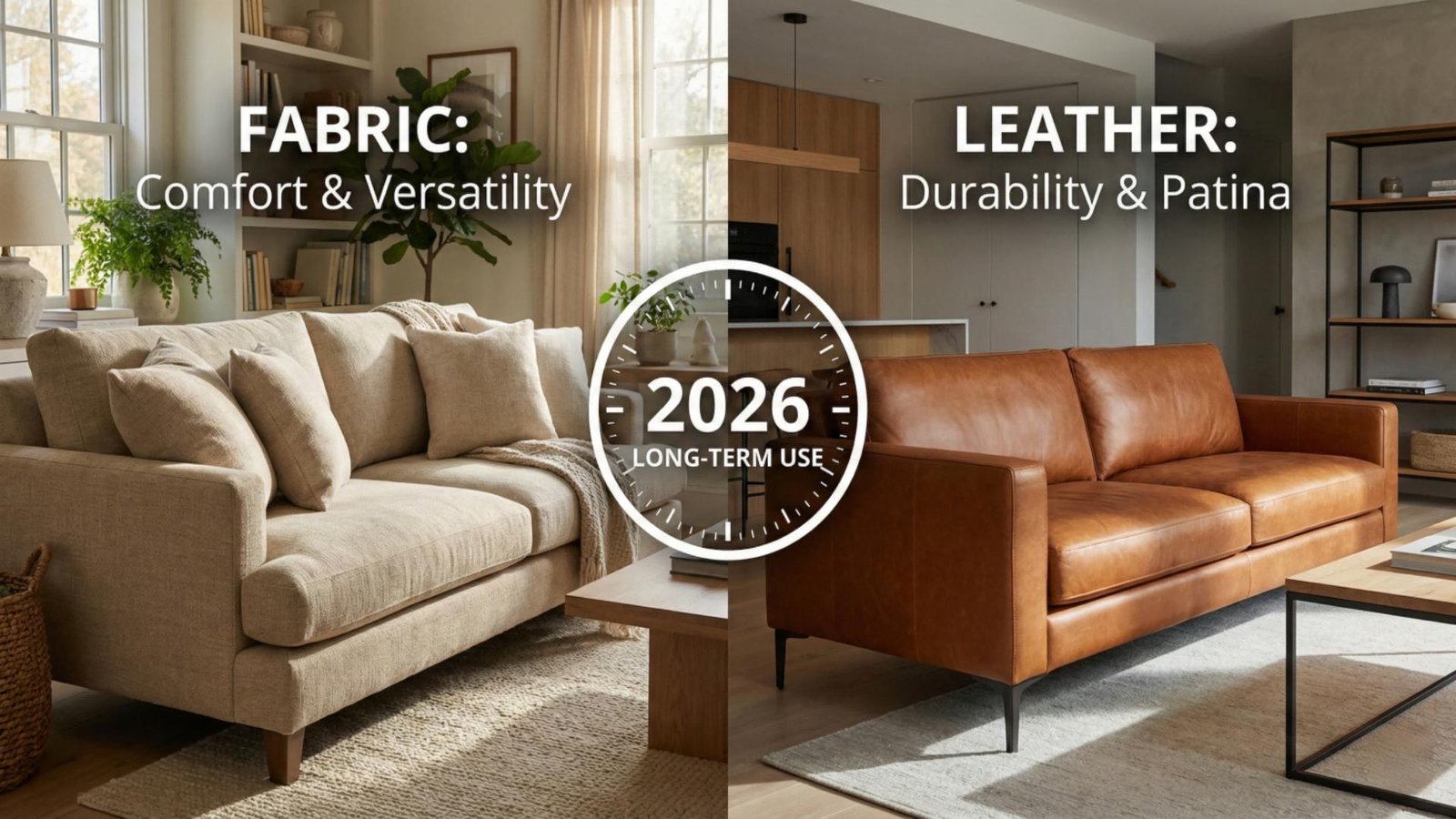 Fabric Sofa vs Leather Sofa